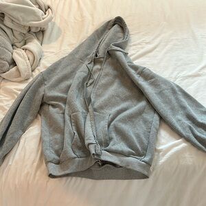 Large grey zip up